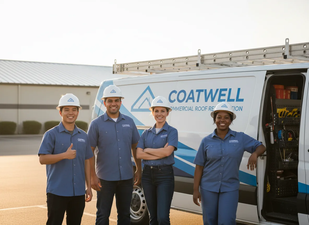 Commercial roof coating company in Howard, PA